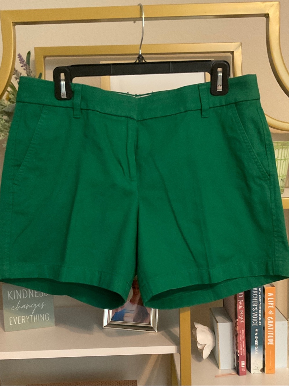 J. Crew Emerald Green Cotton Shorts